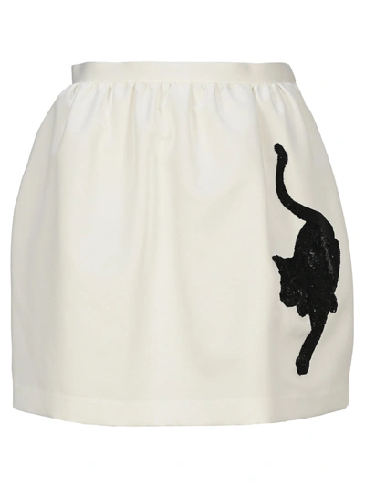 Shop Undercover Cat Skirt In White
