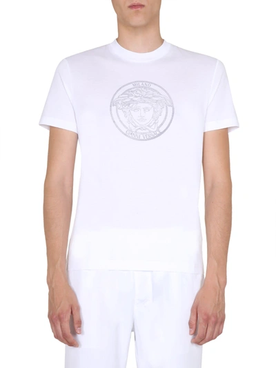 Shop Versace Round Neck T-shirt