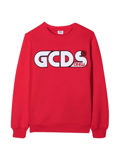 Gcds Mini Red Sweatshirt Teen In Rosso