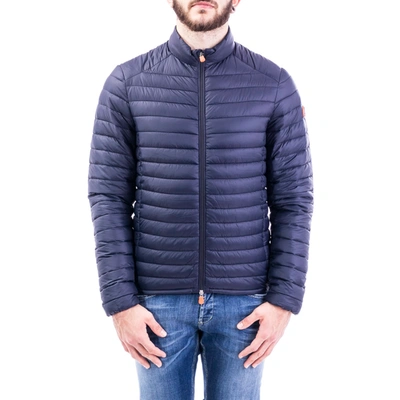 Shop Save The Duck Jacket In Blue Black