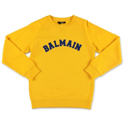 Shop Balmain Sweater In Giallo