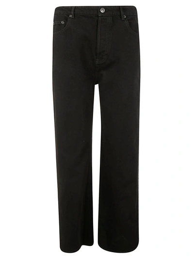 Shop Balenciaga Wide-leg Classic Jeans In Nero