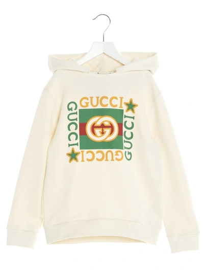 Shop Gucci Hoodie In (white/multicolor)