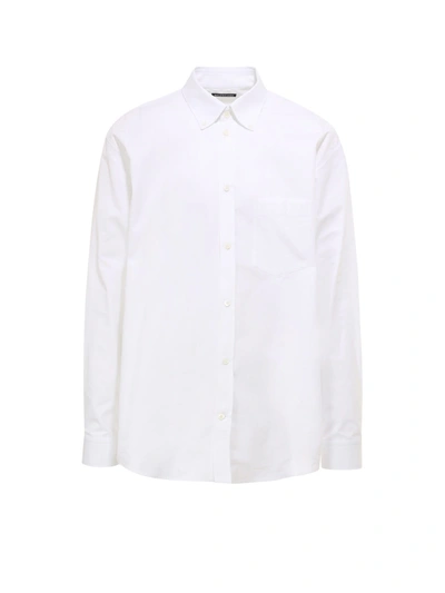 Shop Balenciaga Shirt In Bianco