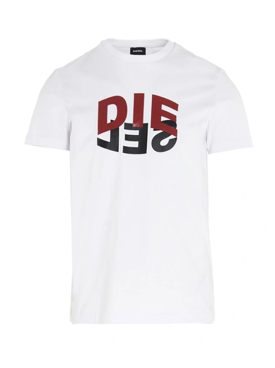 Shop Diesel T-diego T-shirt In White