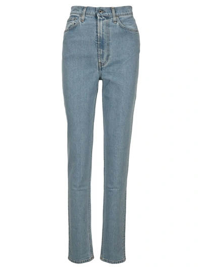 Shop Helmut Lang High Waist Jeans In Light Stone
