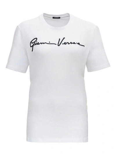 Shop Versace T-shirt With Front Logo
