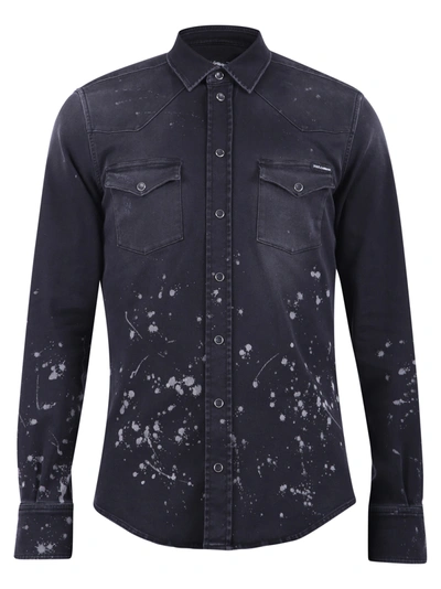 Shop Dolce & Gabbana Denim Shirt In S9001