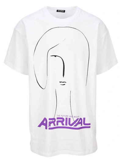 Shop Raf Simons The Arrival T-shirt In White