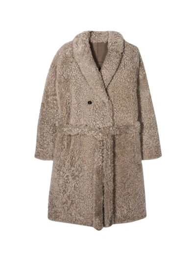 Shop Brunello Cucinelli Trench Coat Teen In Marrone