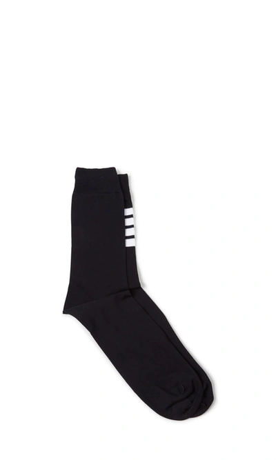 Shop Thom Browne Socks In Navy