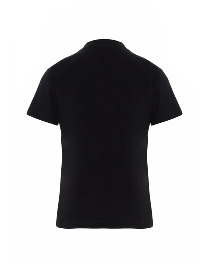 Shop Balenciaga T-shirt In Black Chalky White