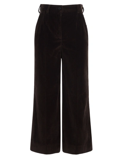 Shop Dolce & Gabbana Pants In Marrone Scuro
