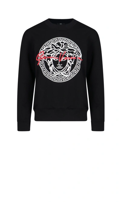 Shop Versace Sweater In Nero