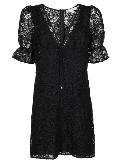 Shop Michael Kors Black Medallion Lace Dress