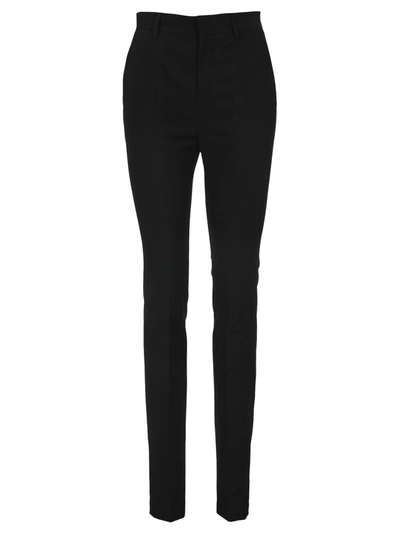 Shop Red Valentino Slim-fit Tailored Trousers In Nero