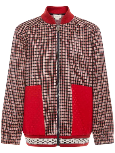 Shop Gucci Junior Jacket In Blu/rosso