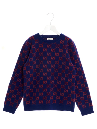Shop Gucci Gg Sweater In Inchiostro