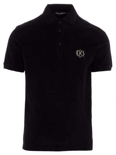 Shop Dolce & Gabbana Polo In Nero