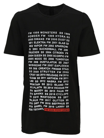 Shop Drkshdw Dark Shadow Text Print T-shirt In Black/white
