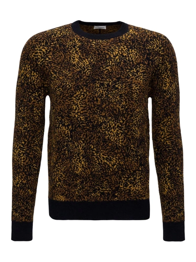 Shop Saint Laurent Sweater In Nero/camel
