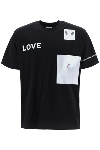 Shop Burberry T-shirt In Blk