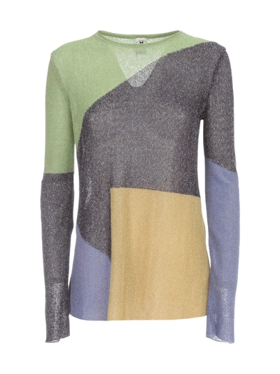 Shop M Missoni Long Multicolour Sweater L/s In Multicolor