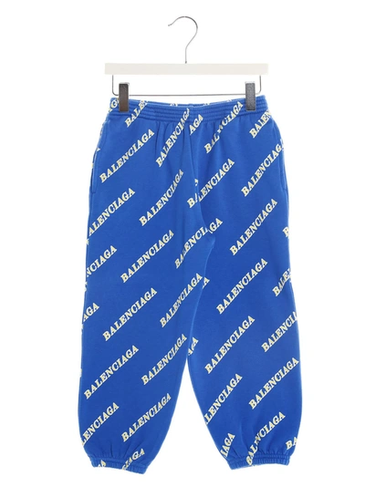 Shop Balenciaga Sweatpants In Blue