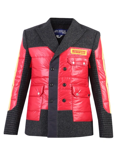 Shop Junya Watanabe Patchwork Jacket In Red