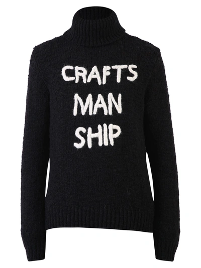 Shop Dolce & Gabbana Embroidered Sweater In Black