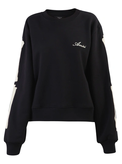 Shop Amiri Printed Sweatshirt In Black