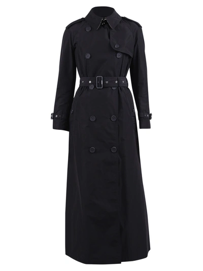 Shop Burberry Trench Coat In Black