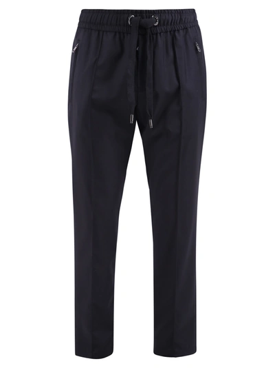 Shop Dolce & Gabbana Slim Fit Trousers In Black