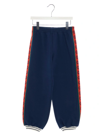 Shop Gucci Sweatpants In Prussian Blue