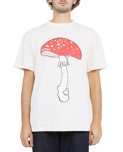 Shop Jw Anderson Chalk Mushroom T-shirt
