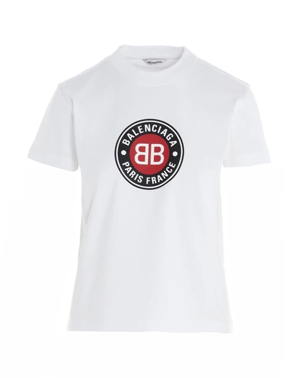 Shop Balenciaga T-shirt In Bianco