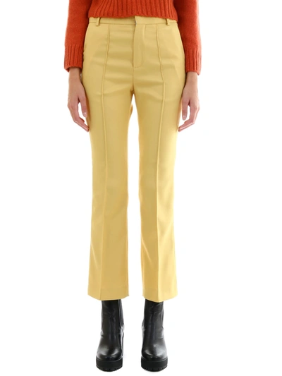 Shop Plan C Yellow Tailored Trousers