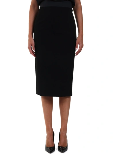 Shop Dolce & Gabbana Pencil Skirt Black