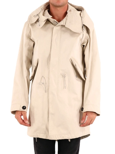 Shop Ten C Long Parka Beige