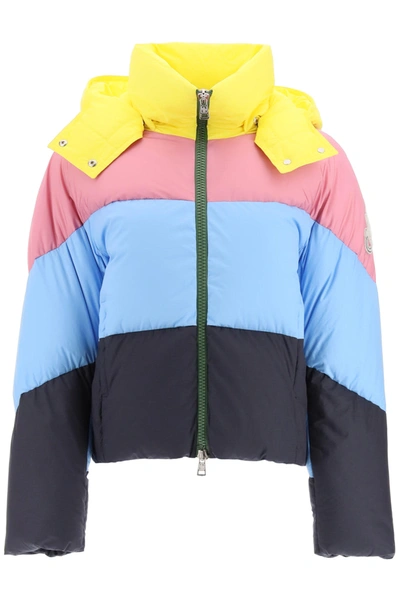 Shop Moncler Down Jacket In Multicolore