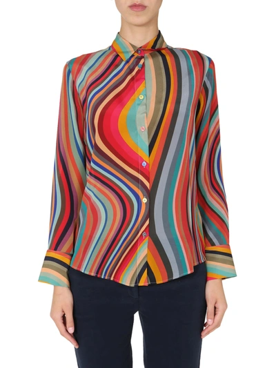 Shop Paul Smith Striped Shirt In Multicolor