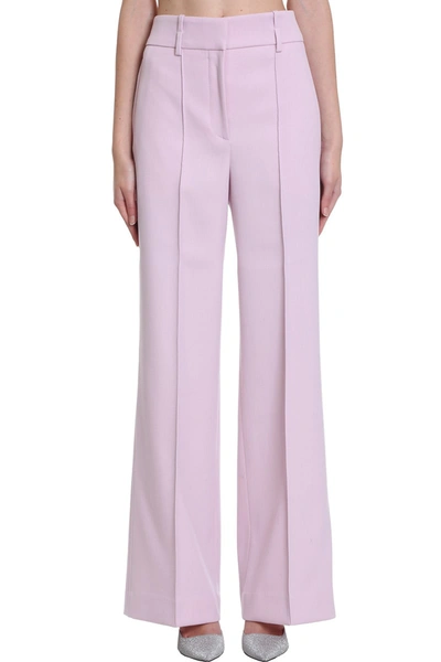 Shop Givenchy Pants In Rose-pink Wool