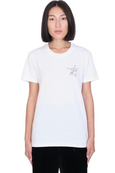 Shop Off-white Birds Reflectiv T-shirt In White Cotton