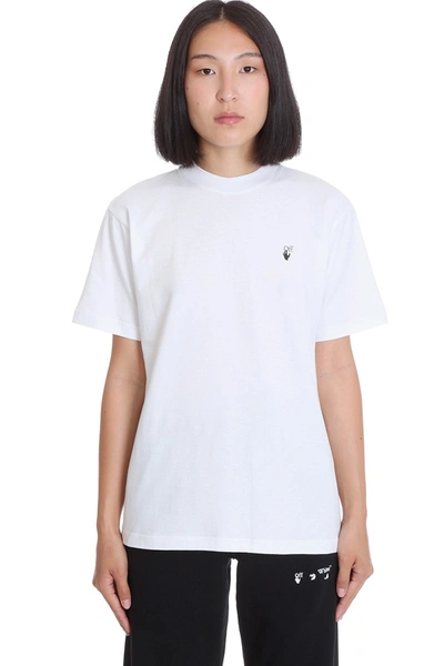 Shop Off-white Flock Arrow T-shirt In White Cotton
