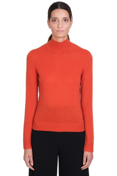 Shop Theory Knitwear In Orange Cashmere