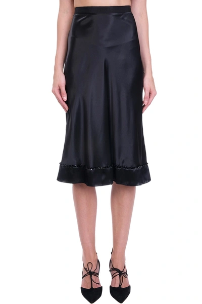 Shop Marc Jacobs Skirt In Black Silk