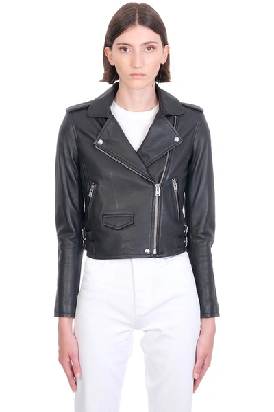 Shop Iro Ashville Leather Jacket In Black Leather