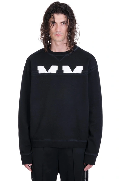 Shop Maison Margiela Sweatshirt In Black Cotton