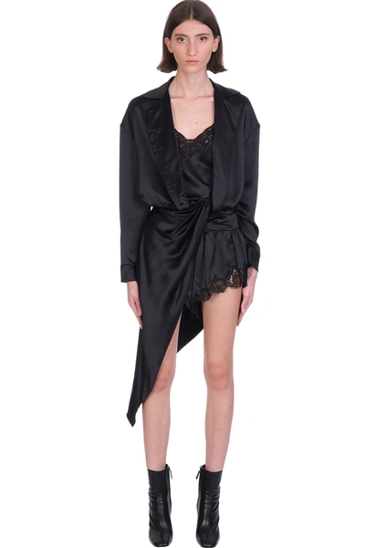 Shop Alexander Wang Dress In Black Silk