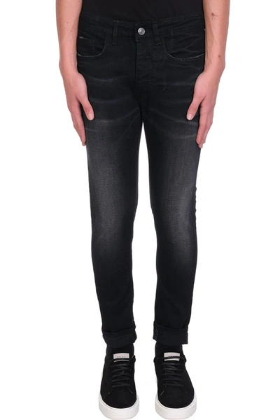 Shop Low Brand Cali T5.1 Jeans In Black Denim